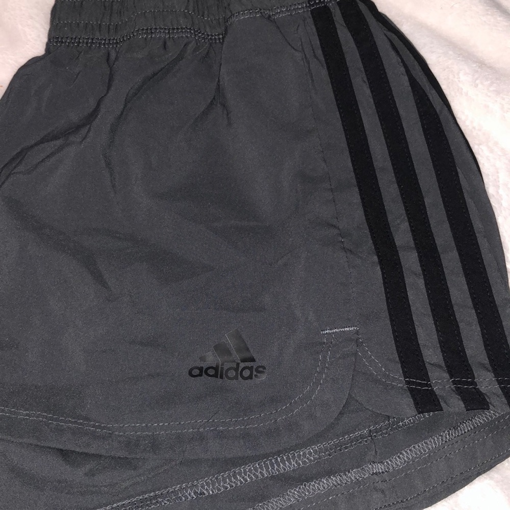 Grey adidas athletic shorts